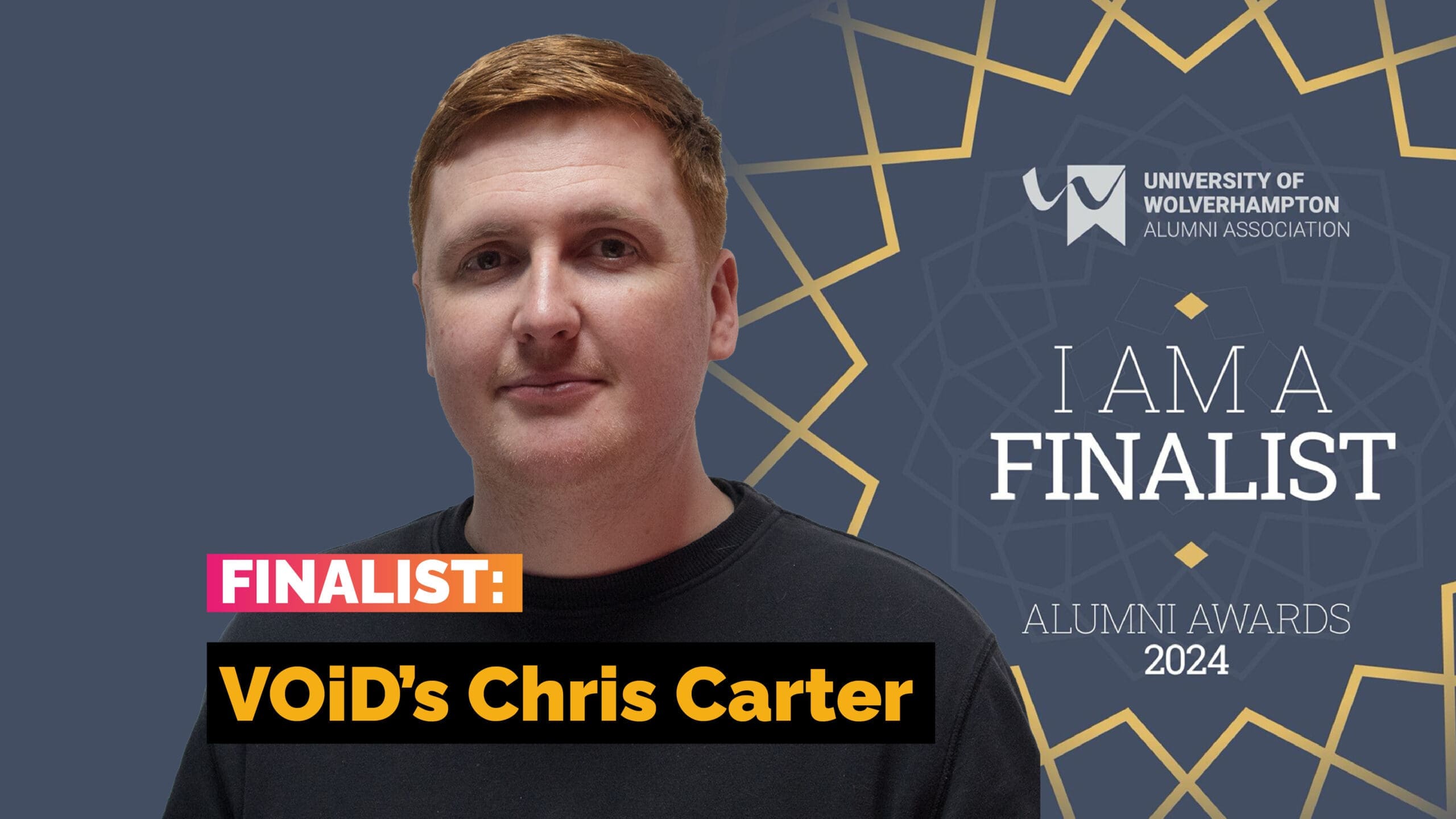 Chris Carter Named Finalist for Wolverhampton University Alumni Awards 2024