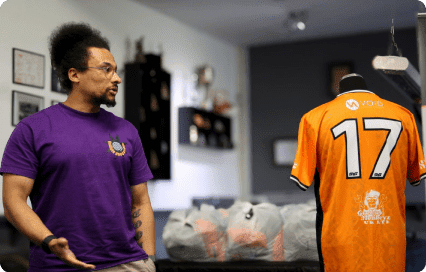 Bilston Town FC Women & Girls Team Sponsor, VOiD Apps Representative Neil Cooper