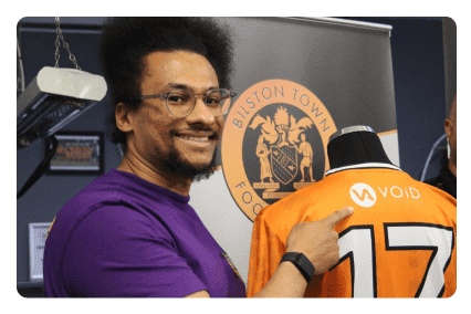 Bilston Town FC Women & Girls Team Sponsor, with Home Kit