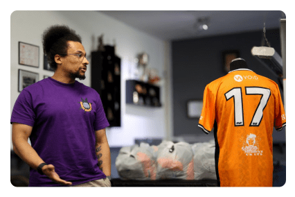 Bilston Town FC Women & Girls Team Sponsor, VOiD Apps Representative Neil Cooper