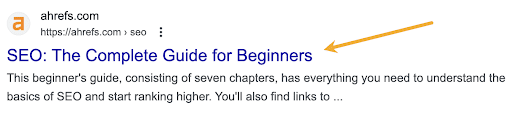Title and heading tags