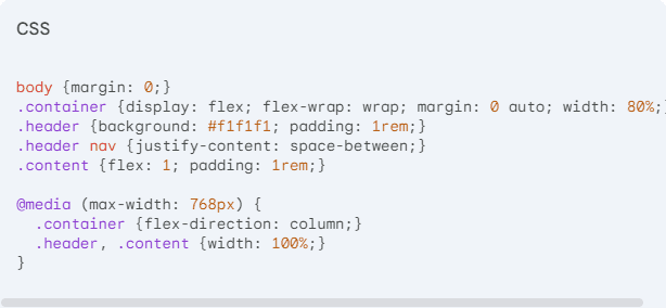 A simple coding block example.